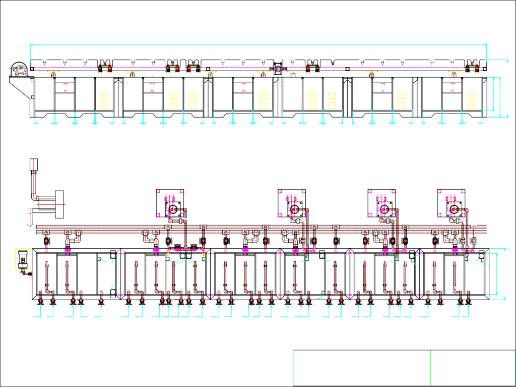 Electroless nickel/gold plating line